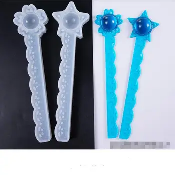 

Transparent Silicone Mould Resin Decorative Craft DIY star flower Gem shpe ruler Type epoxy resin molds for jewelry