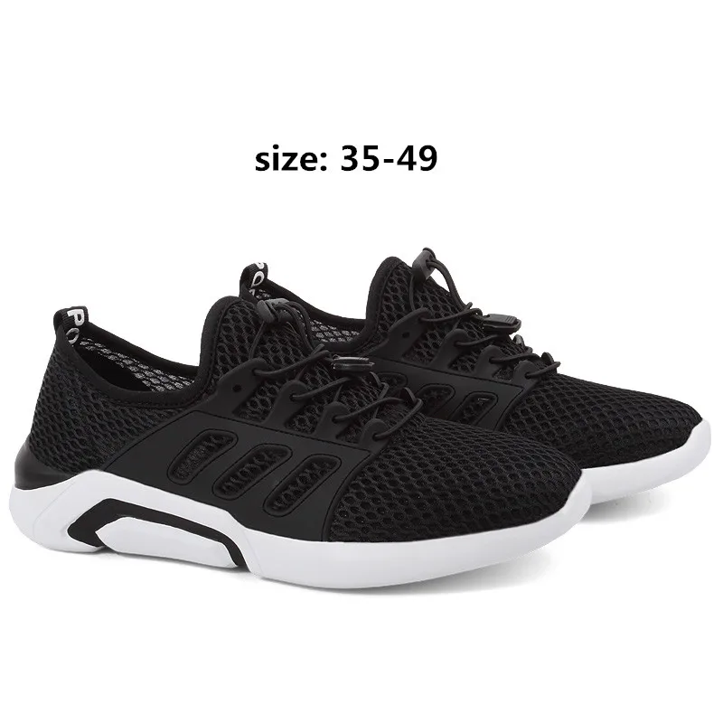 

plus size sneakers men casual shoes lovers sneakers summer flat mesh footware driving shoes woven Zapatos Hombre Outdoor 35-49