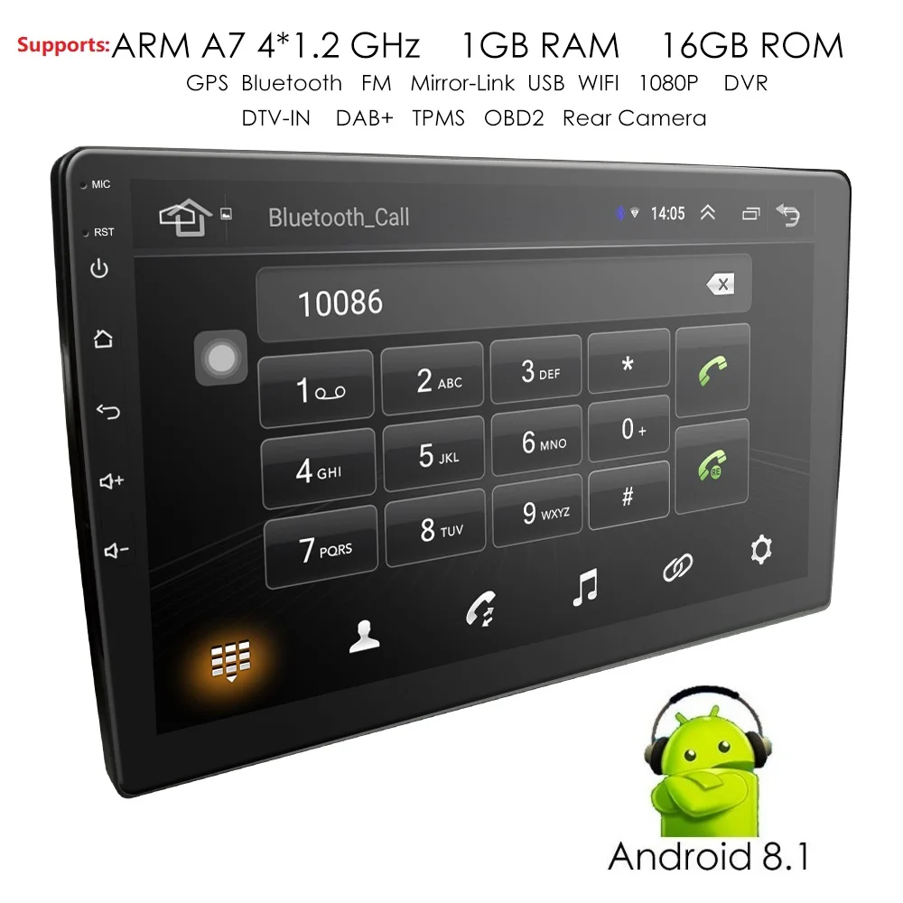 

9'' Android Car Radio Stereo GPS Navigation Bluetooth USB 2 Din Touch Car Multimedia Player Audio Player Autoradio dvr dash moto