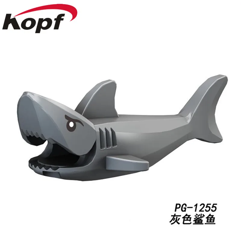 

PG1255 Pirates of the Caribbean Figures Ghost Zombie Gray Shark Hector Barbossa Building Blocks Bricks For Children Gift Toys