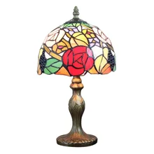 Настольные Лампы Цветочный Тиффани ночь рядом стол светильник Средиземное море Стиль Спальня E14 110 В-240 В
