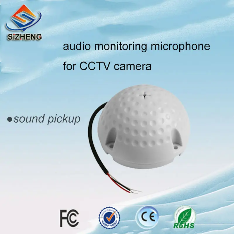 

Hot selling security dome audio monitoring CCTV sound pickup