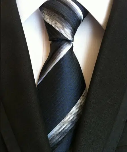 Новые Классические шелковые мужские галстуки на шею Галстуки 8 см клетчатые полосатые галстуки для мужчин деловые роскошные свадебные галстуки Gravatas - Цвет: LUD 40