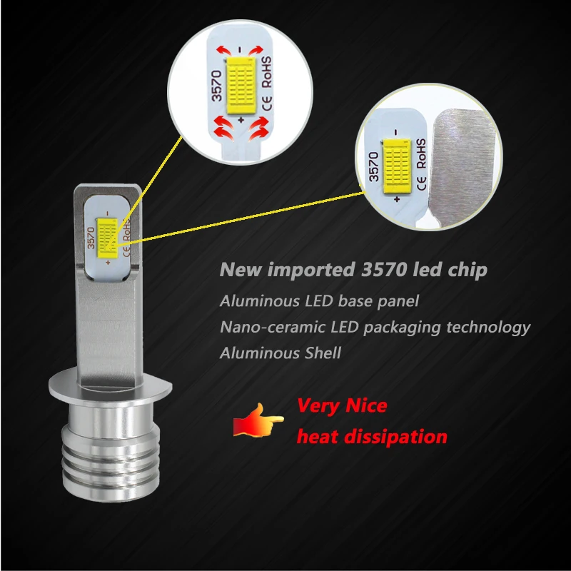 2PCS H1 H3 72W led fog light CSP Chip 1000lm auto led DRL 12V 24V white Golden yellow For Mercedes-Benz 206CC SLK230 S350 HONDA 2PCS H1 H3 72W led fog light CSP Chip 1000lm auto led DRL 12V 24V white Golden yellow For Mercedes-Benz 206CC SLK230 S350 HONDA