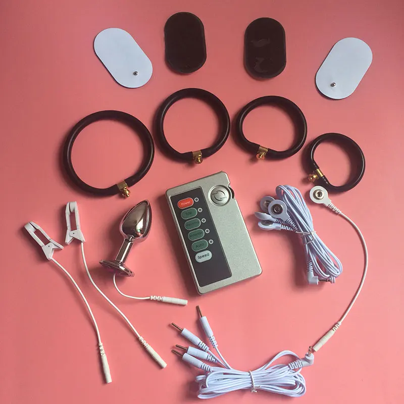 Hot-Sale Electric Shock Penis Ring Electro Anal Plug Nipple Electro Stimulator Electro Cock Expander Ring Penis Sex Toys 2 Hot-Sale Electric Shock Penis Ring Electro Anal Plug Nipple Electro Stimulator Electro Cock Expander Ring Penis Sex Toys 2