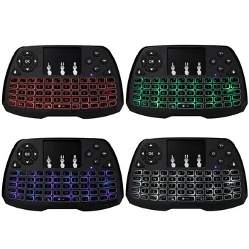

2.4GHz Wireless Mini Keyboard Backlit Keyboard Air Mouse Touchpad Controller LED Backlight for Android TV Box Smart TV PC Laptop