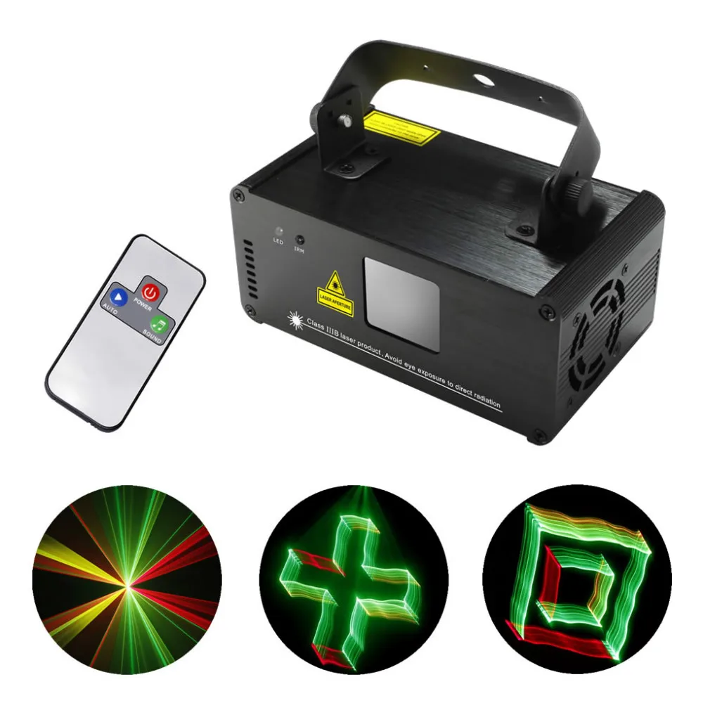  New 3D Effect 8 CH DMX 512 Mini IR Remote 250mW RGY Laser DPSS Scanner Lights DJ Show LED Projector Stage Lighting TDM-RGY250 