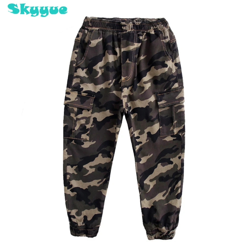 

boys fashion joggers camouflage big boy trouser teenage boys clothing warm winter velvet pants for boys