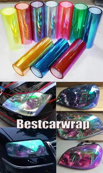 

Best ! Chameleon Headlight Film Taillight / Motorbik Rear Lamp Neochrome Tinting Film 10 Colors available Size 0.3x10m/ Roll