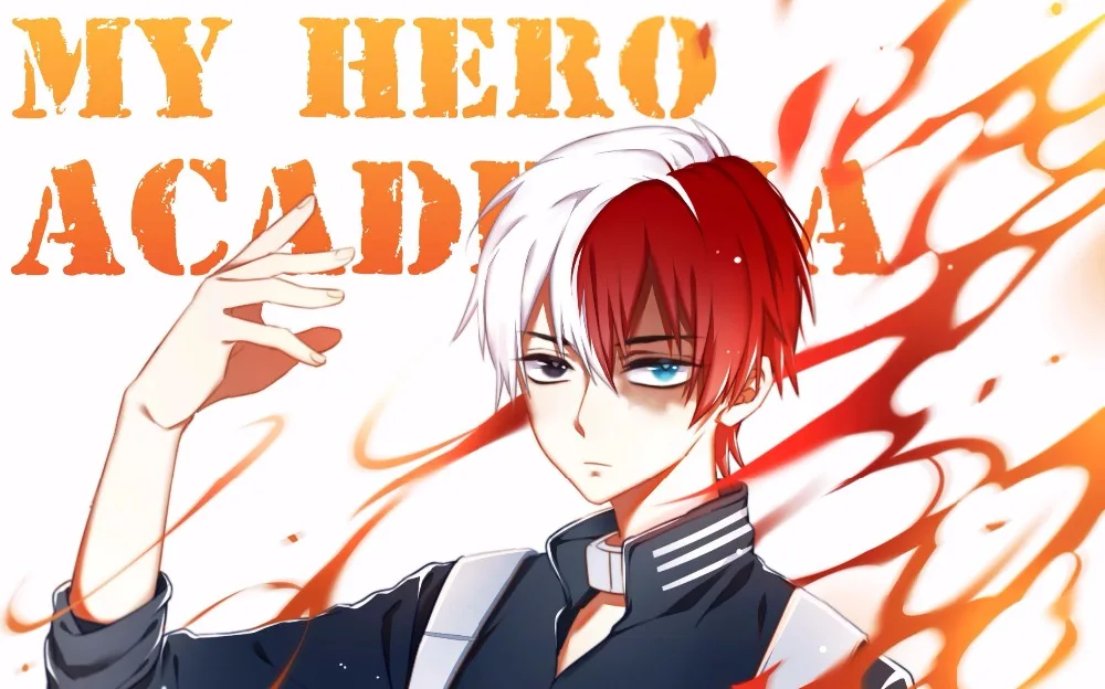 VEVEFHUANG My Hero Academy Boku no Hiro Akademia Shoto Todoroki Shouto белый и красный парик для косплея