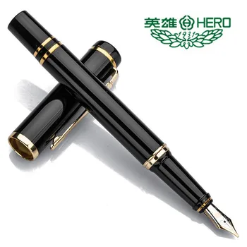 

metal black golden painting gift Iridium classic fountain pen