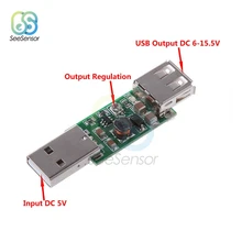 DC-DC USB 5V to 6-15V Step Up Boost Converter Voltage Inverters Module Adjustable Voltage Board Output DC 6V 7V 8V 9V 12V DC-DC USB 5V to 6-15V Step Up Boost Converter Voltage Inverters Module Adjustable Voltage Board Output DC 6V 7V 8V 9V 12V