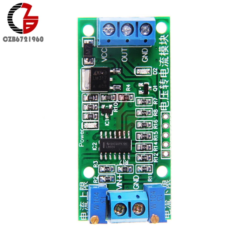 DC 0-5 в до 4-20 мА преобразователь напряжения в ток передатчик преобразователь сигнала модуль