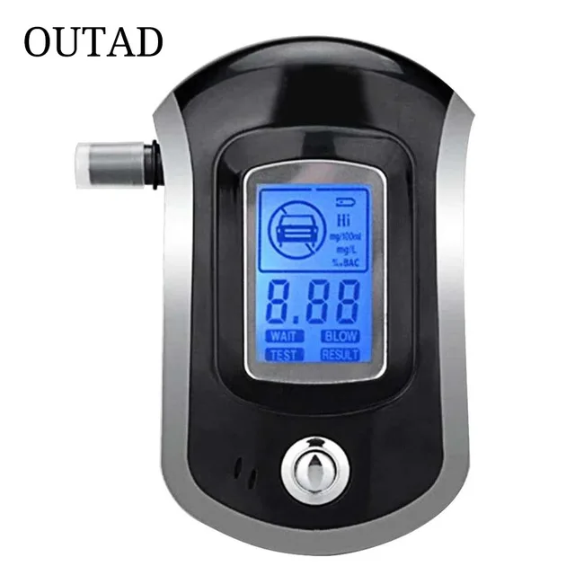 OUTAD الرقمية فاحص نسبة الكحول في النفس الكحول مع شاشة إل سي دي مع 5 أبواق AT6000 الساخن بيع انخفاض الشحن OUTAD الرقمية فاحص نسبة الكحول في النفس الكحول مع شاشة إل سي دي مع 5 أبواق AT6000 الساخن بيع انخفاض الشحن