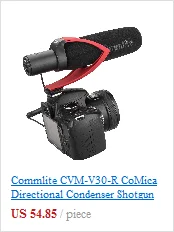 Comica CVM-V02O XLR 48 V Phantom power всенаправленная нагрудная гарнитура микрофон для Canon Sony, Panasonic с ветровым стеклом и Windmuff