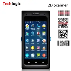 Techlogic Android сканер 2D QR сканер штрих-кода полный Экран Touch мобильного терминала данных Wi-Fi Bluetooth КПК Беспроводной сканер