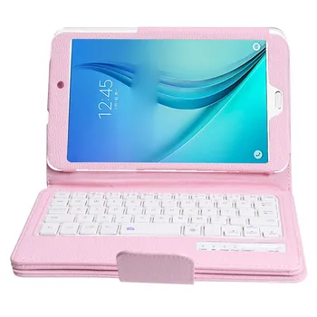 

Removable Wireless Bluetooth Keyboard Case for Samsung Galaxy Tab E 8.0 inch T377 Tablet Portfolio Style Stand Cover Funda + Pen
