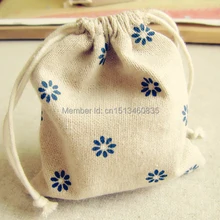 100 шт./лот CBRL джута/Лен/Льна Drawstring сумки и мешок для косметики/галантереи, различные цвета, размер подгонять