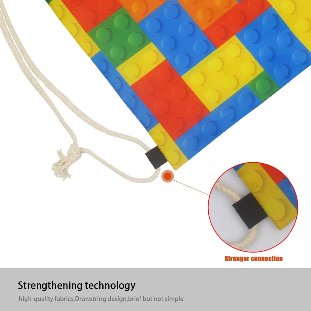 Nopersonality poliéster drawstring bags princesa menina impressão