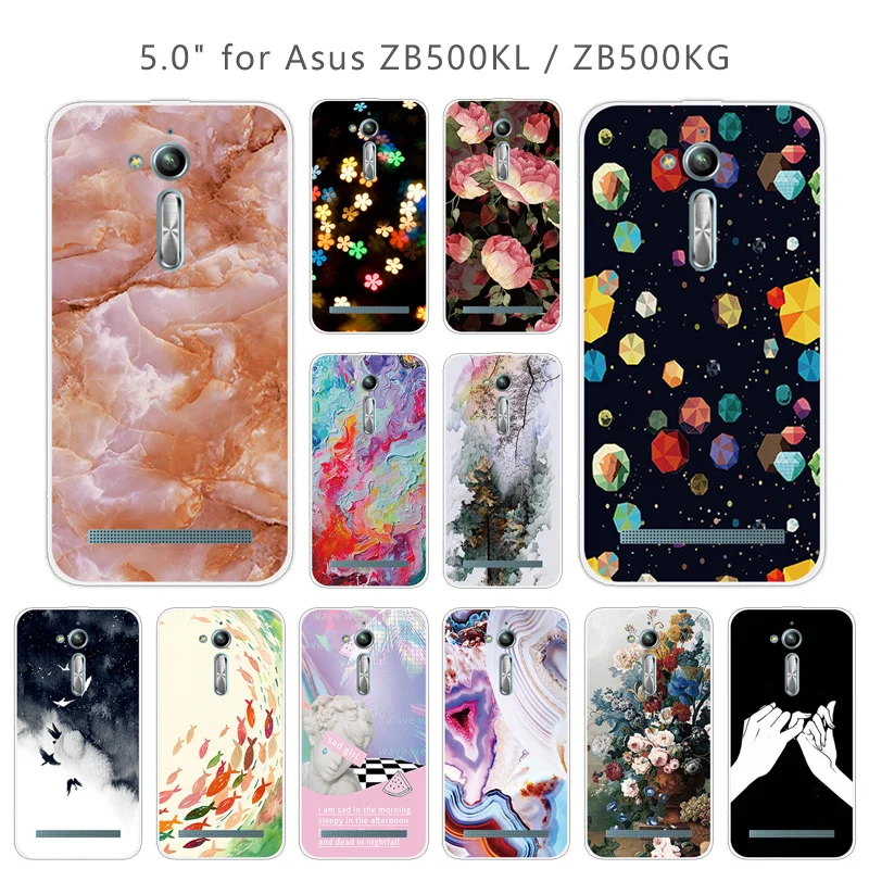 for ASUS ZB500KL Soft TPU Gel Star Back Cover Clear Silicone Zenfone Go 5.0 inch Phone Cases Funda Capa |