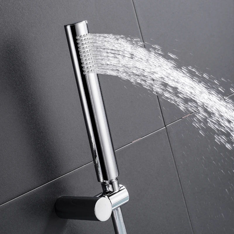 Brass Hand Shower Chrome Hand Held Shower Set with Holder and Hose Wall Mount Hold Head for shower head