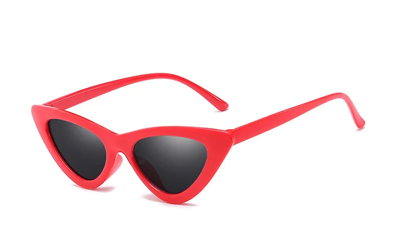 Imwete Винтаж Для женщин Кошачий глаз солнцезащитные очки ретро Брендовая Дизайнерская солнцезащитные очки дамы Кошачий глаз очки UV400 зеркало очки женские - Цвет линз: 755 red