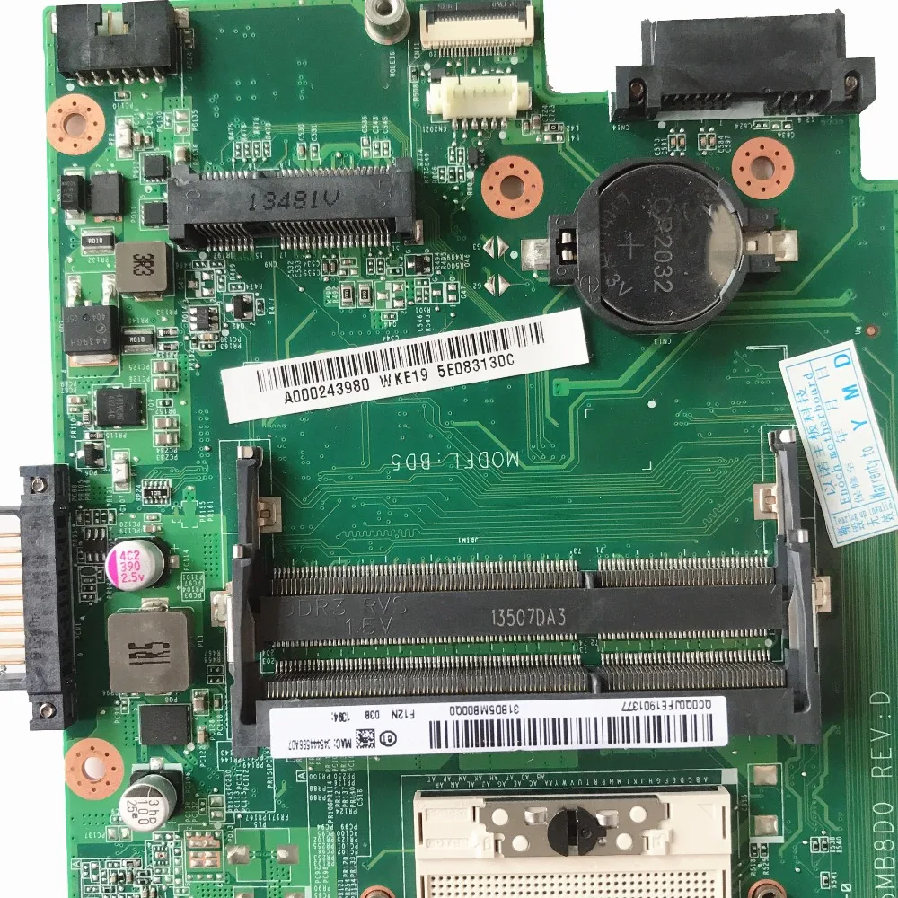 Отличный оригинальный для ноутбука Toshiba S75 L75 материнская плата A000243980 HM76 DDR3 DA0BD5MB8D0
