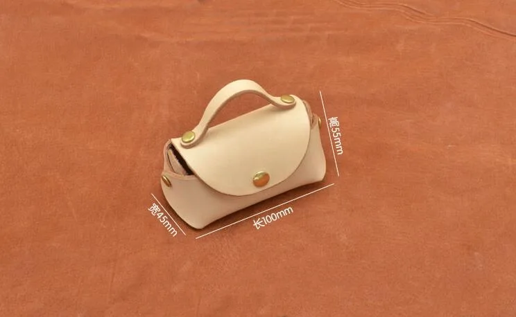 DIY leather craft Mini bag Small coin purse sewing pattern pvc template leather sewing kit leather craft template sewing template