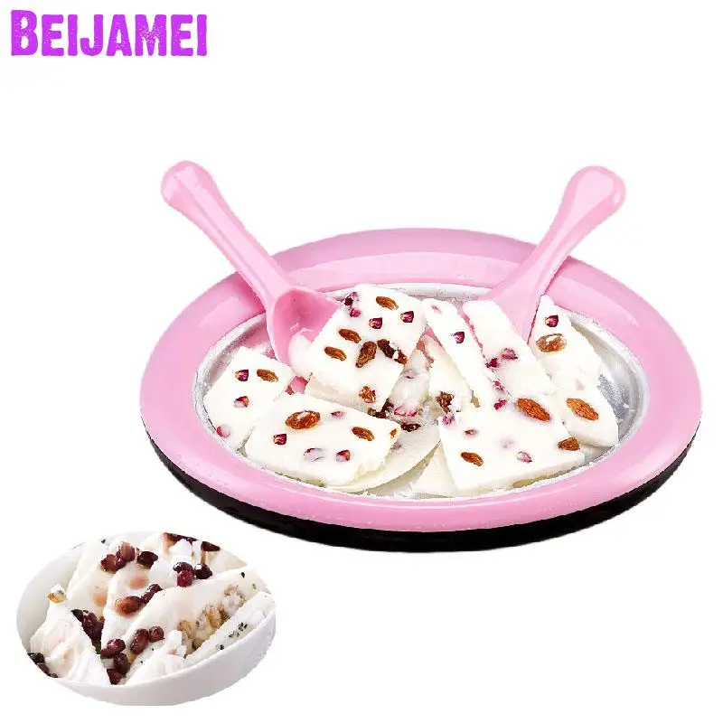 Beijamei Новый DIY жареные кубики льда приготовления домашнего жареного машина мини