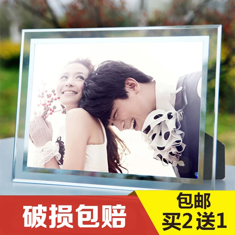 Элегантная стеклянная фоторамка креативная простая украшение дома|glass photo frame|photo