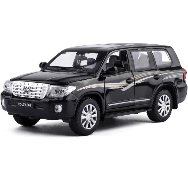 Модель автомобиля Toyota LAND CRUISER 1:32 литая модель из сплава с подсветкой и звуком