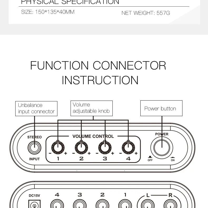 Alctron S304 4-канальный усилитель для наушников Портативный профессиональной студии звукозаписи четыре канала независимо наушников компонентов