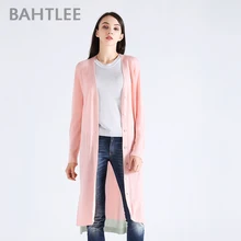 BAHTLEE spring Women's tencel Coat Knitted long Cardigan sweater anti-ultraviolet v-neck Long Sleeves wool thin light Button BAHTLEE spring Women's tencel Coat Knitted long Cardigan sweater anti-ultraviolet v-neck Long Sleeves wool thin light Button