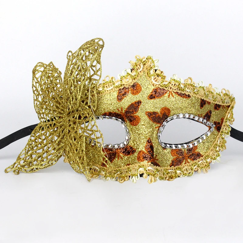 Сексуальная блестящая пудра Венецианская маска Венеция бабочка цветок Свадьба карнавал вечерние представления костюм секс леди маска маскарад