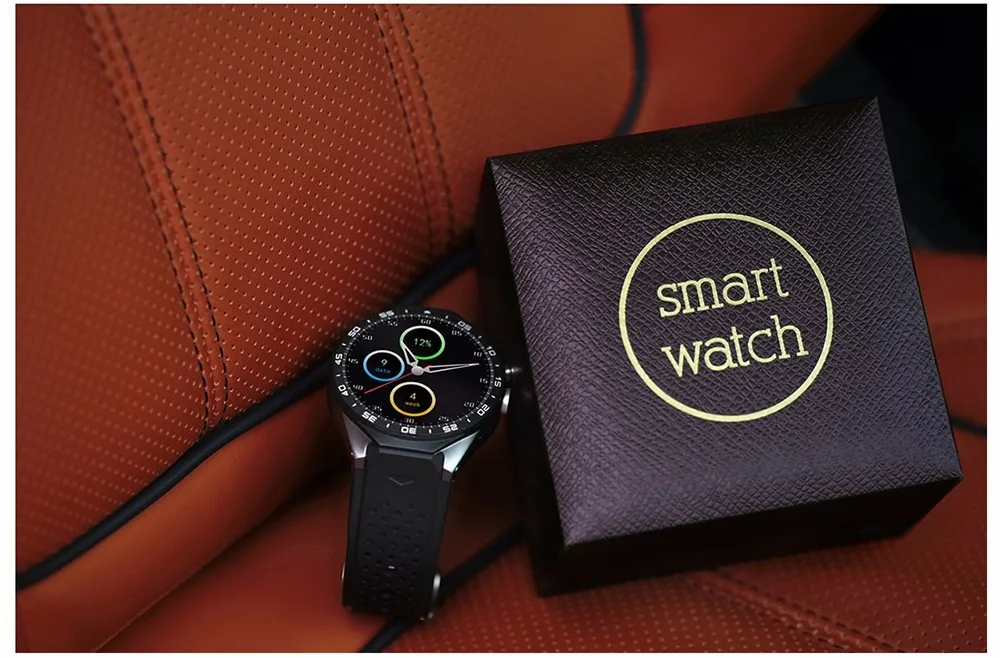 KingWear KW88 Android 5,1 1,39 дюймов Amoled экран 3g Smartwatch телефон 4 ядра 512 Мб оперативная память Гб встроенная gps тяжести сенсор шагомер