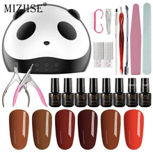MIZHSE набор инструментов для маникюра 7 мл Гибридный лак гель лак для ногтей Замачивание от верхней основы все для ногтей УФ Полупостоянный кутикулы праймер