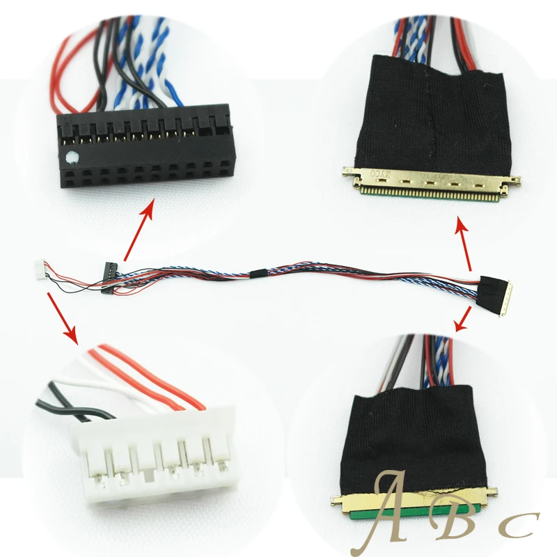 Специальный кабель LVDS IPEX 40 контактный шаг 0 5 мм для 10 1 15 6 дюймов канальный битный