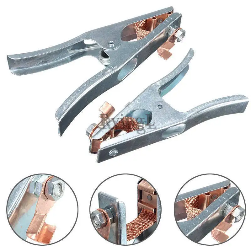 Welding Manual Welder Arc Earth Ground Cable Copper Grip Clip Clamp 300Amp Newin Weld Holders