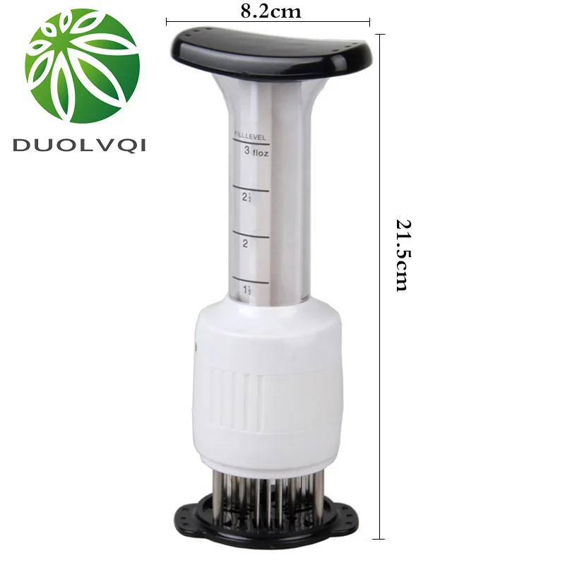 Duolvqi Многофункциональный Мясо Tenderizer игла Нержавеющая сталь стейк мясо инжектор маринад вкус шприц Кухня Инструменты