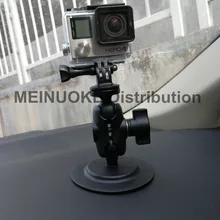 Car dashboard mount 3m adhesive stick sucker 1 inch ball head joint tripod for sony cam gopro sjcam camera gps dvr smartphone