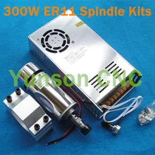 1 шт 300 W ER11 цанговый патрон шпиндель с воздушным охлаждением max.12000rpm+ 1 шт. УФ-фильтр 52 мм с кронштейн+ 1 шт. 48 V 360 W 110/220 V переключатель Питание