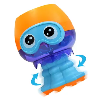 

2019 Children Rotating Bathing Bath Toys Baby Cute Octopus Turning Music Fountain Shower Water Interactive Toys
