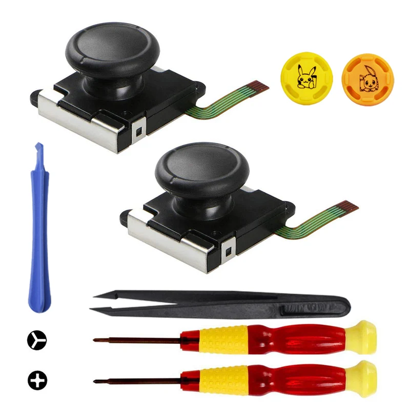 

Analog Joystick Replacement for Nintend Switch Sensor Module Repair Tool Joycon Repair Kit Thumbstick Caps for Nintendo Switch