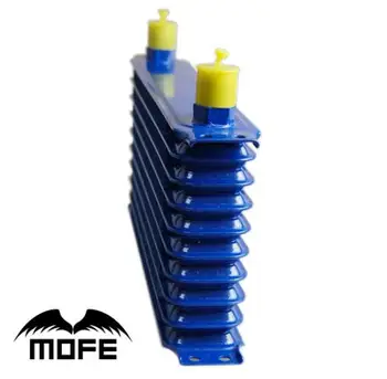 

8-31 MOFE 9 Row Blue Aluminum Remote Transmission Oil Cooler