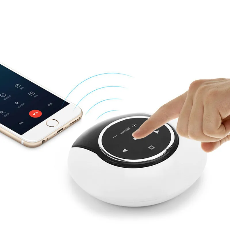 Беспроводной Динамик стерео сабвуфер Портативный Bluetooth музыку Smart светодио дный