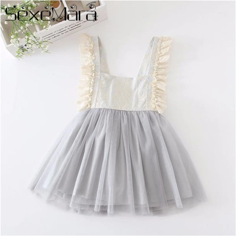 

Flower Girls Princess Dress Kids Baby Party Wedding Pageant Lace Dresses Clothes Enfant Children Girl Summer Sundress Casual