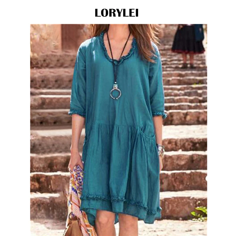 

2019 Elegant Green Half Sleeve Summer Beach Dress Cotton Tunic Women Beachwear Cover-ups Swim Suit Cover Up Sarongs Plage N777