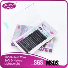 10 лотков Лучшее качество натуральная норка натуральные мягкие ресницы 10 линий толстые одиночные ресницы инструменты для макияжа