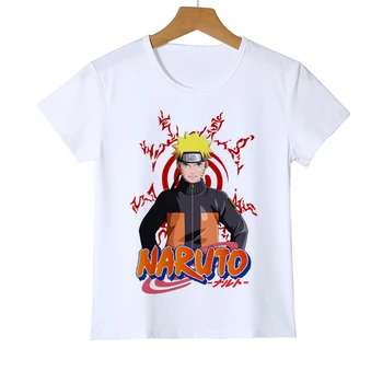 

2019 Summer Childrens/Youth Kakashi Anime Naruto T Shirt Boy Girl Baby Casual Uzumaki/Sasuke Kids T shirts Clothing Z38-4
