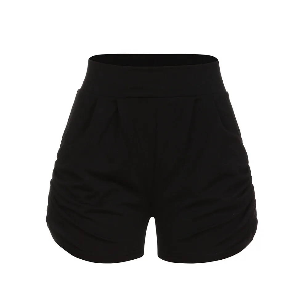gym tights women Summer pants Solid Loose Hot Pants Lady